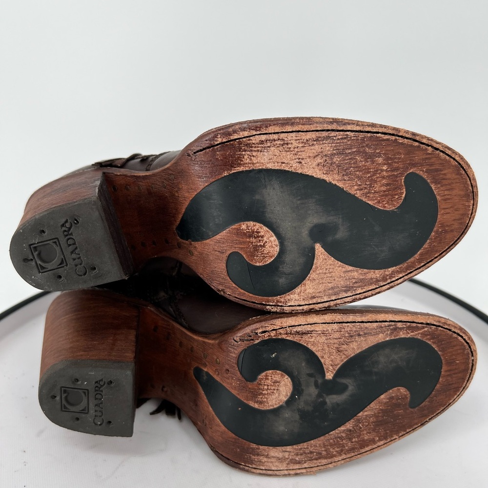 CUADRA Choco‎ genuine python leather western Vint… - image 9